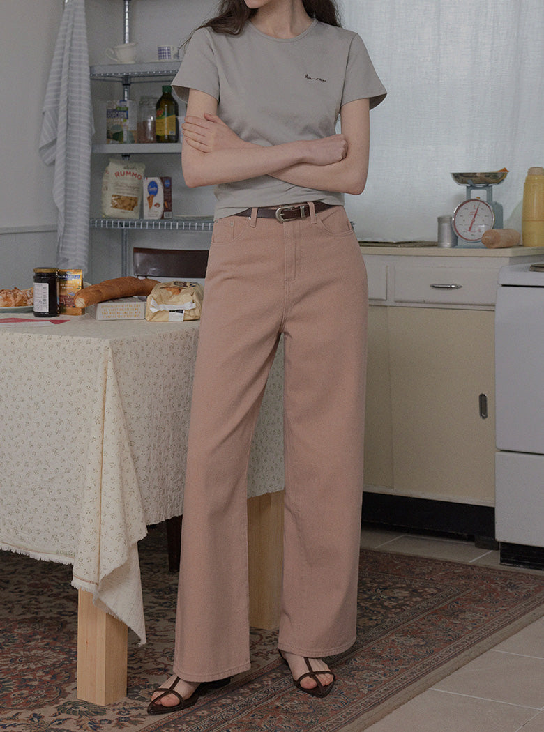 [TWEE] Pomit Straight Cotton Pants