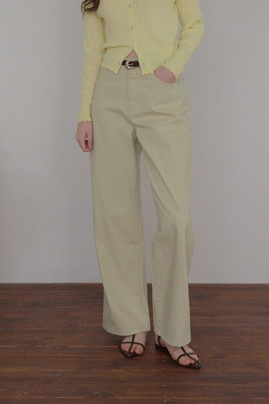 [TWEE] Pomit Straight Cotton Pants