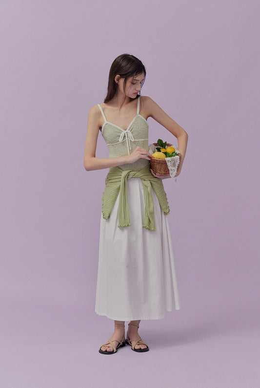 [TWEE] Jichense Ribbon Sleeveless Top