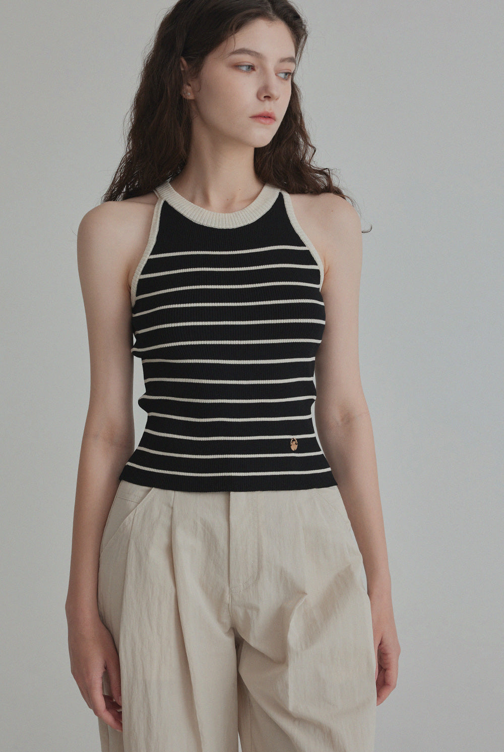 [TWEE]Suel Halter Sleeveless Knit