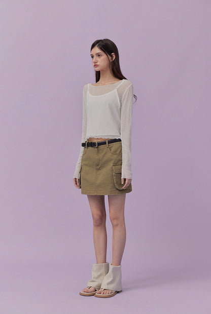 [TWEE] Baekho Mesh Layered Tee