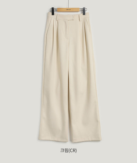 [TWEE] Ruch Two-Tuck Straight Slacks