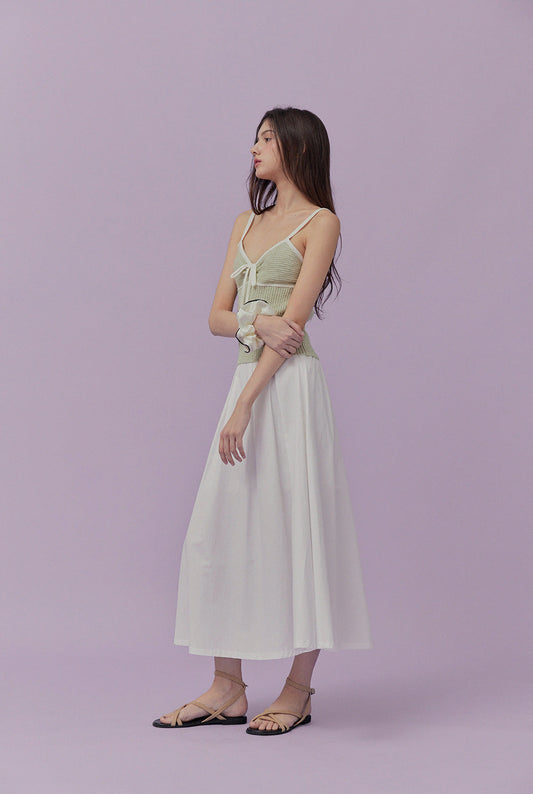 [TWEE] Jichense Ribbon Sleeveless Top