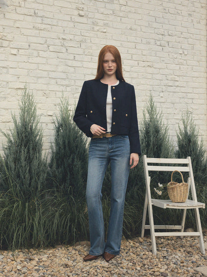 [TWEE] Bondy Round Tweed Jacket