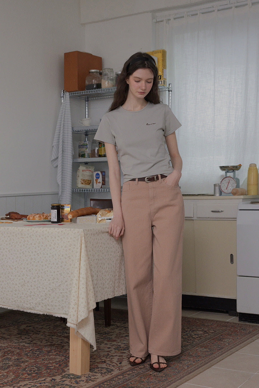 [TWEE] Pomit Straight Cotton Pants