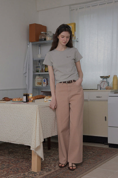 [TWEE] Pomit Straight Cotton Pants