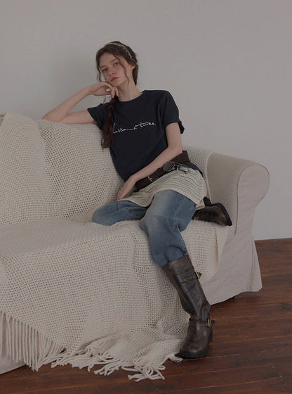 [TWEE] Roa Washed Wide Denim