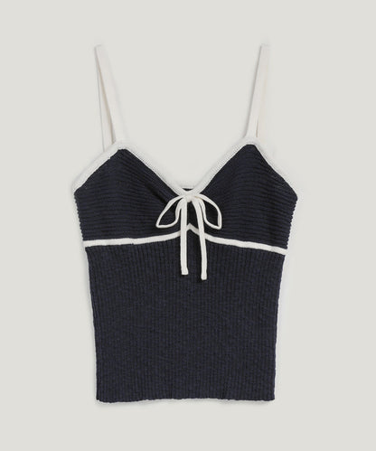 [TWEE] Jichense Ribbon Sleeveless Top