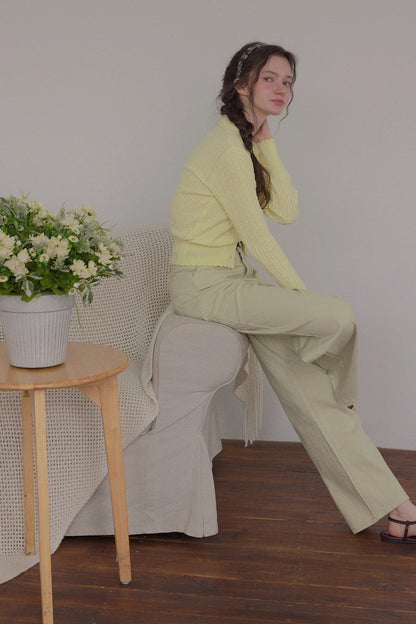[TWEE] Pomit Straight Cotton Pants