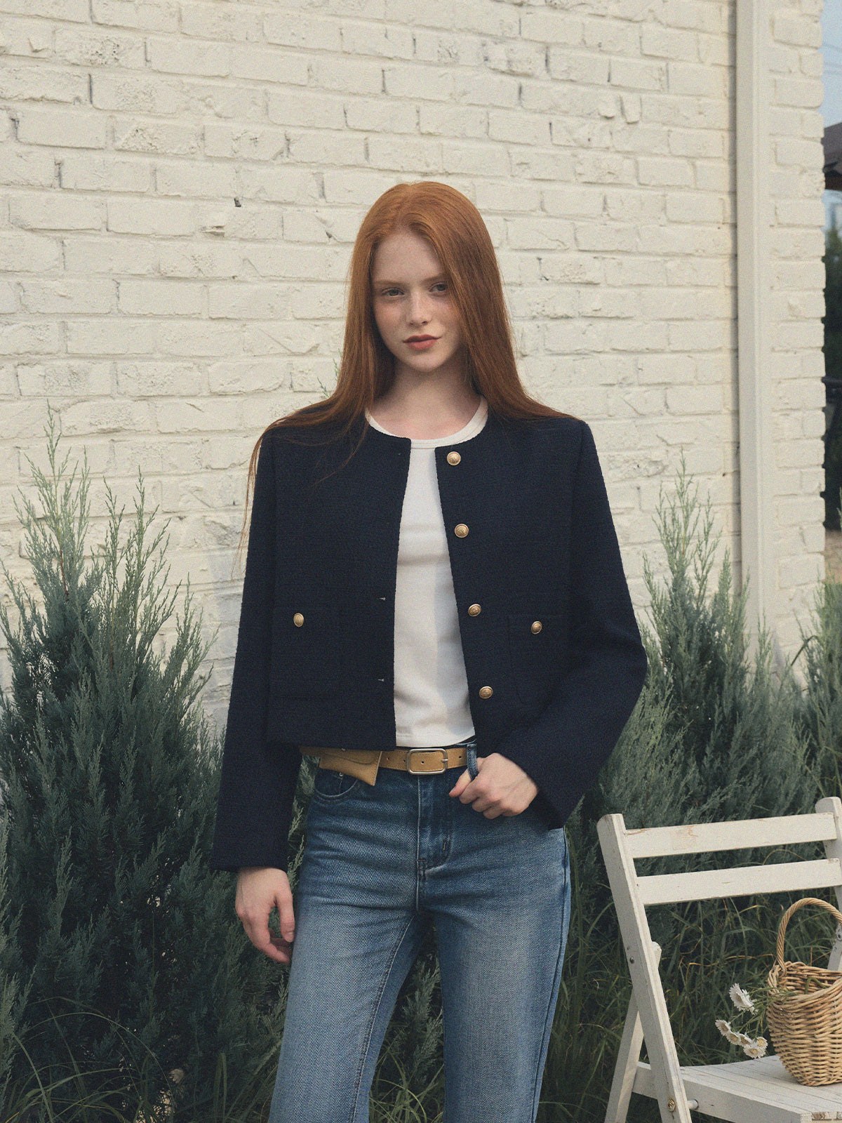 [TWEE] Bondy Round Tweed Jacket