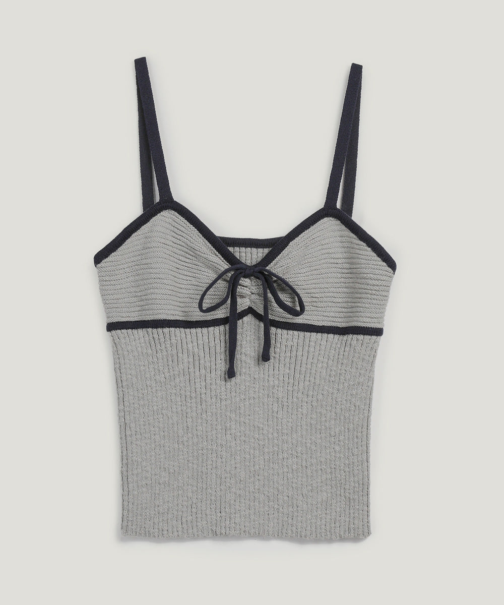 [TWEE] Jichense Ribbon Sleeveless Top