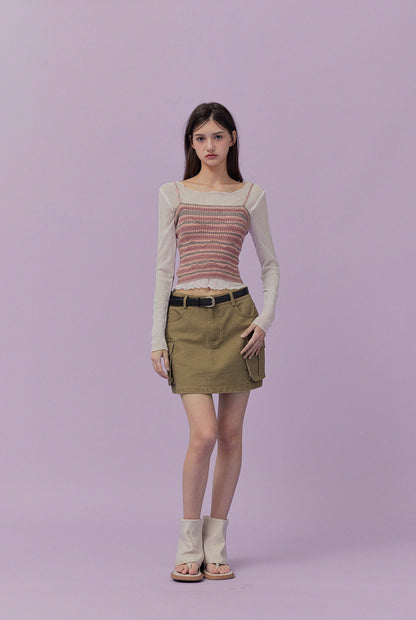 [TWEE] Baekho Mesh Layered Tee