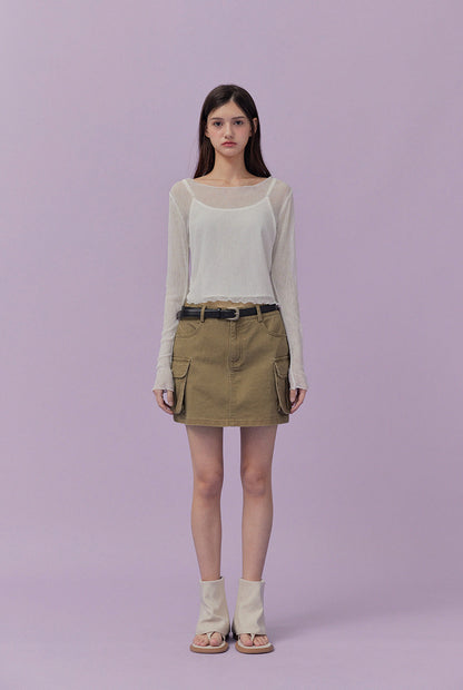 [TWEE] Baekho Mesh Layered Tee