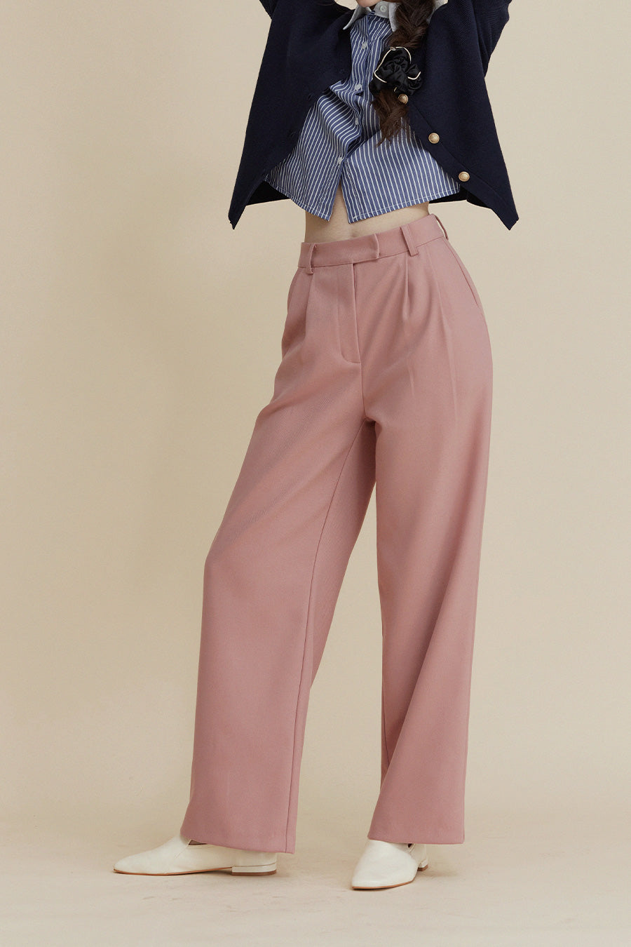 [TWEE] Ruch Two-Tuck Straight Slacks