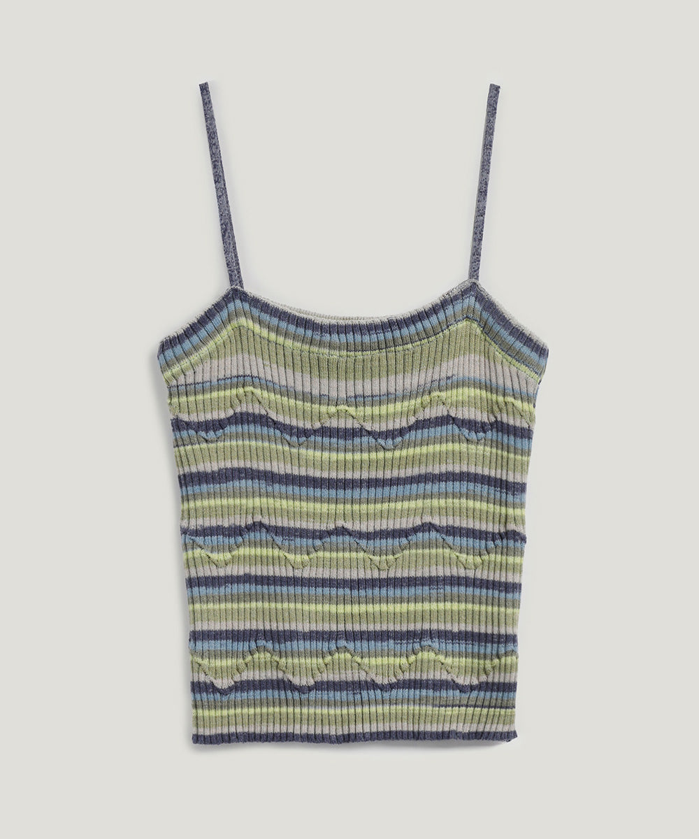 [TWEE] Pep stripe knit sleeveless