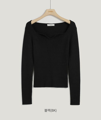 [TWEE] Wip Wave Neck Knit