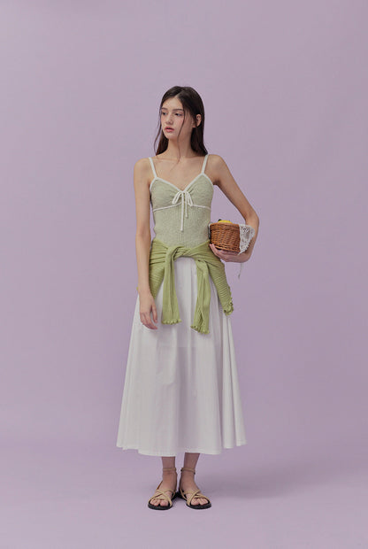 [TWEE] Jichense Ribbon Sleeveless Top