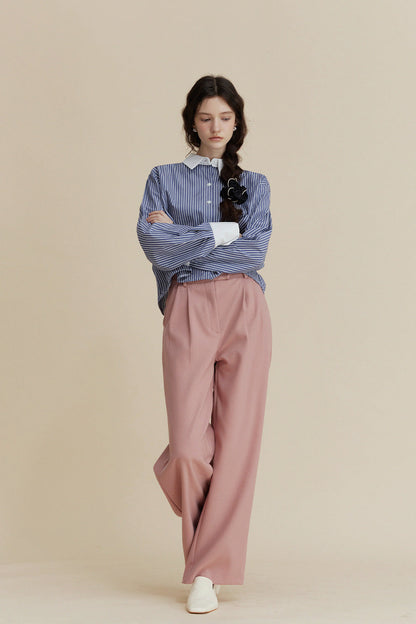 [TWEE] Ruch Two-Tuck Straight Slacks
