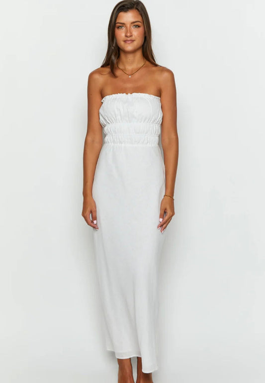White Cotton Dress | Maxi Dress | Cotton Dress | 100% Organic Cotton | Summer Dress-1